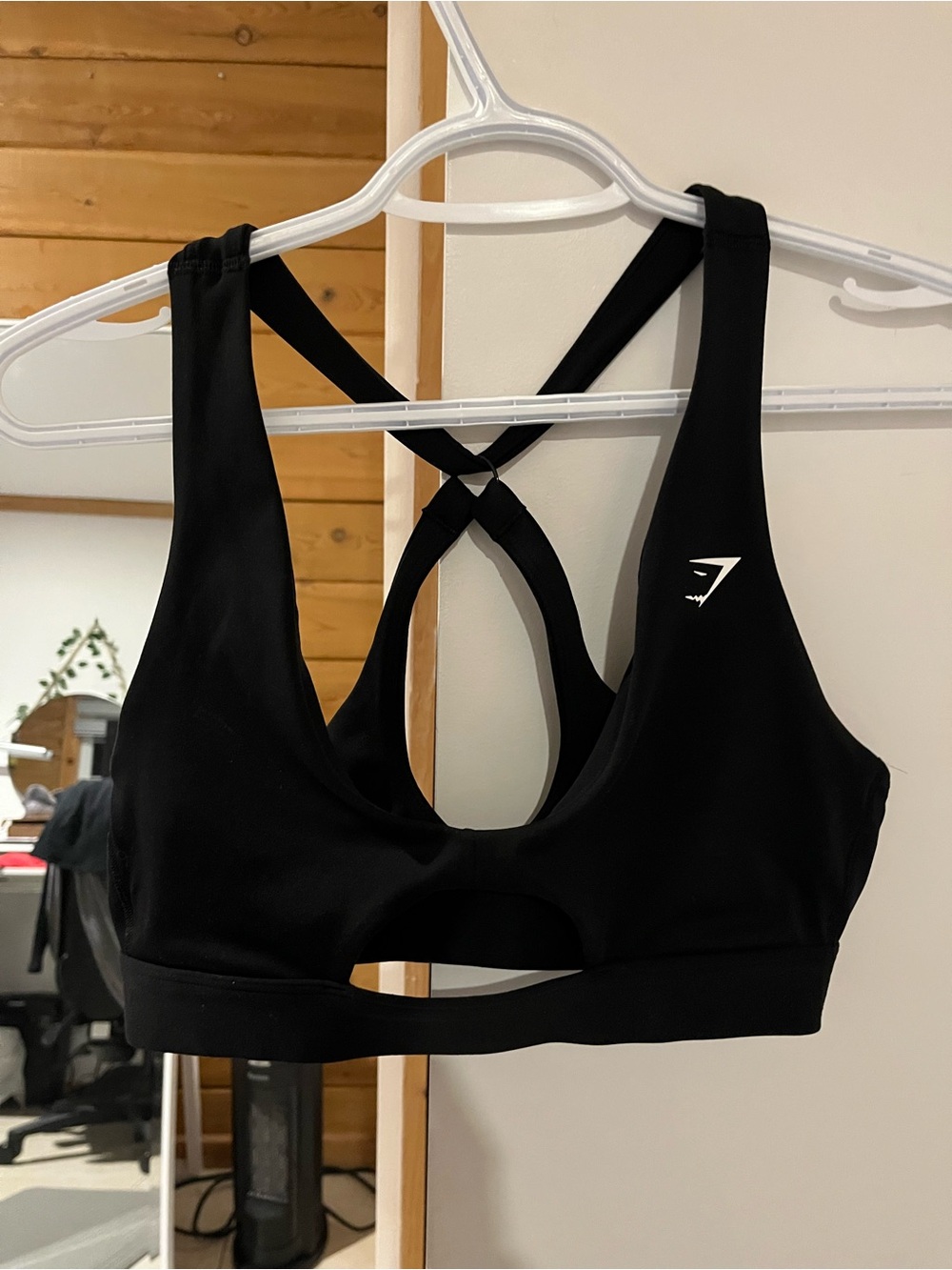 Gymshark Black Crisscross Back Sports Bra
